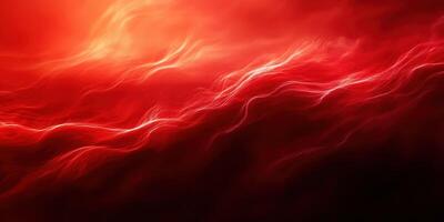 Swirling red patterns create an abstract display of vibrant energy in a dark background photo