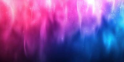 Colorful abstract design with swirling hues in vibrant shades of pink, blue, and purple glowing softly against a dark background photo