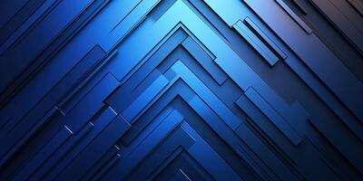 Modern blue abstract background with sharp angled lines and layered geometric shapes in a dynamic design photo