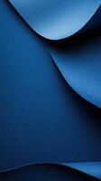 Beautifully arranged blue paper sheets create an artistic and elegant design suitable for various creative projects photo