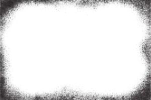 Halftone dotted patternbackground. Abstract gradient border for poster and banner. Retro splattered template. Trendy horizontal monochrome comic book backdrop vector