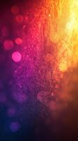 Colorful abstract light display with bokeh effects creating a vibrant atmosphere at a festival photo