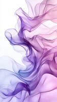 Swirling colors of purple and pink create a delicate abstract composition with soft gradients and flowing shapes photo