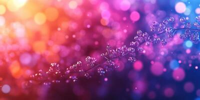 Colorful abstract background with shimmering bubbles and a gradient of light effects in vibrant hues photo