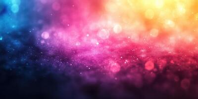 Colorful abstract background with sparkles and a gradient of hues in vibrant tones for creative projects photo