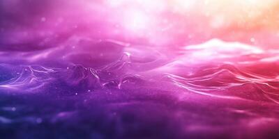 Colorful abstract waves at twilight with a gradient effect in a surreal atmosphere photo