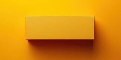 Bright yellow box on a vibrant yellow background creating a minimalist artistic composition for modern design enthusiasts photo