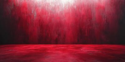 Abstract red textured background with gradient and shadow for creative design projects or presentations photo