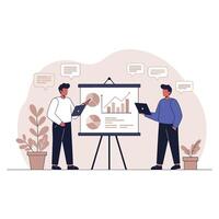 Office Collaboration and Business Success Concept vector