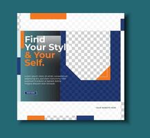 Fashion Template Editable for Social Media Posts and Branding vector