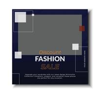 Chic Fashion Template Editable Social Media Design for Digital Posts vector