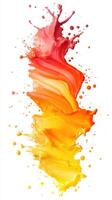 Bright colors swirl together in an artistic splash representing creativity and energy in an abstract form photo