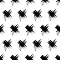 pattern with hand drawn cross symbols vector