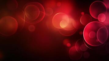 Red bokeh lights creating a festive christmas background design, perfect for holiday projects photo