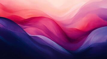 Smooth, undulating waves of vibrant colors blend seamlessly, creating a captivating abstract landscape photo