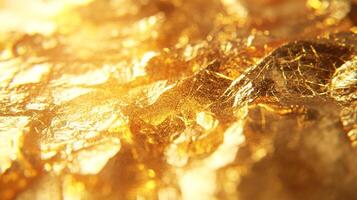 Golden texture with bright highlights creates a luxurious and luminous effect, perfect for adding warmth and sophistication to any design. photo