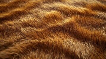 Warm-toned fur texture showcasing depth and natural patterns, ideal for backgrounds, design elements, or textures in digital creations. photo