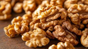 Delicious and nutritious walnuts, perfect for snacking or baking. Healthy fats and antioxidants, a great addition to any diet. photo
