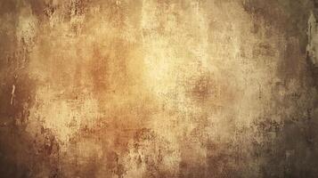 Textured brown and beige background with gradient effect. Stained appearance, perfect for vintage, rustic, or abstract designs. photo