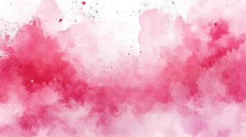 Romantic pink watercolor design with splatters and soft washes of color creating a textured effect. Perfect for backgrounds and designs. photo