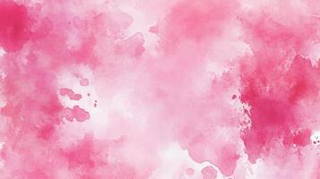 Dreamy pink watercolor wash background with soft gradations and abstract patterns creates a calming and visually appealing texture. photo