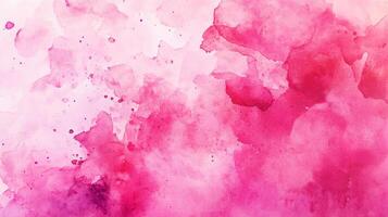 Abstract pink watercolor background. Blending of pink and purple hues creates a soft, dreamy and ethereal artistic style for various applications. photo
