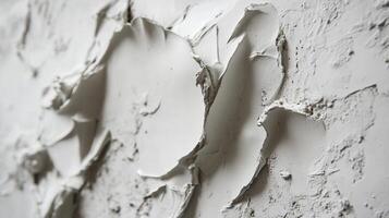 Abstract white texture close up. A textured surface creates depth with peaks and valleys of white, adding visual intrigue. photo
