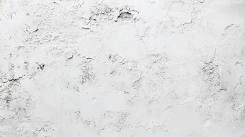 Distressed, peeling white wall texture presents a rough, aged surface. Imperfect and weathered, shows signs of wear, adding character and depth. photo