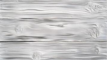 Close-up of rustic white wooden planks with visible grain and knots, creating a textured background perfect for various designs. photo