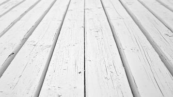 A minimalistic black and white image featuring an abstract composition of parallel, weathered wooden planks, showcasing simplicity and texture. photo