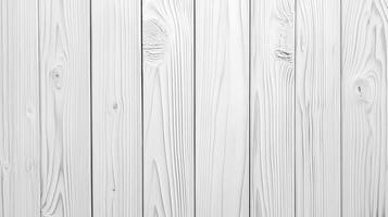Monochrome image featuring a surface of white wooden planks arranged vertically, exhibiting a natural wood grain texture and patterns. photo