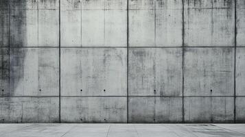 Concrete wall and floor backdrop with a raw, unfinished aesthetic, creating a modern and industrial ambiance in a minimalist setting. photo