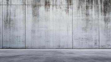 Grungy concrete wall and floor create an urban and industrial backdrop, ideal for photography or design projects with a raw aesthetic. photo
