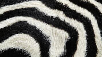 Black and white animalistic pattern. The texture is woolly and rhythmic with undulating waves of color on its surface. Pattern of nature. photo