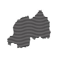 Rwanda Map Icon element design vector