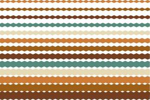 Seamless pattern with brown geometric horizontal stripes. Isolated on white background. vector