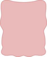 a pink square with a white border vector