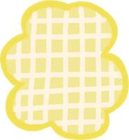 a yellow checkered pattern on a white background vector