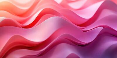 Colorful wavy fabric textures create a vibrant visual display in soft pastel shades during a creative design session photo
