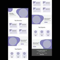 Email marketing newsletter template Layout for Multipurpose agency business. or Editable landing page for minimal e commerce UI web template built to marketing and promotion your business vector