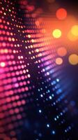 Bright multicolored dots create a mesmerizing abstract pattern in a digital design photo