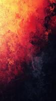 Vibrant abstract textures with warm hues gradually blending into dark tones photo