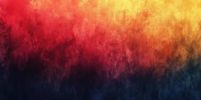 Vibrant gradient texture with warm hues blending into dark shades captured in abstract style photo