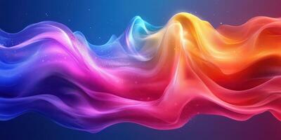 Vibrant waves of color flowing together in a mesmerizing abstract display photo