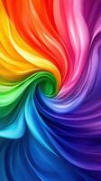 Colorful swirl of vibrant hues creating a dynamic visual experience in a creative abstract style photo