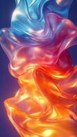 Colorful swirling abstract shapes creating a mesmerizing visual effect in a digital artwork photo