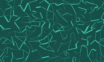 Seamless abstract lines pattern background on dark aqua green color vector