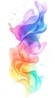 Colorful swirling waves create an abstract art piece showcasing vibrant hues and fluid movement photo