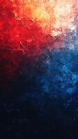 Bold red and blue abstract texture accenting creativity and emotion in artwork photo