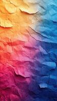 Colorful textured paper with warm and cool tones blending in an artistic design photo